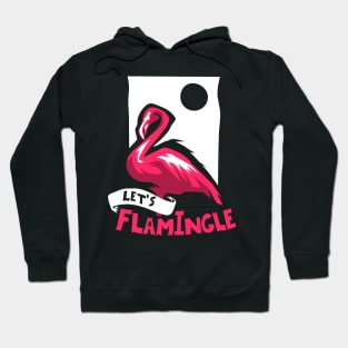 Let's flamingle Shirt funny flamingo gift Hoodie